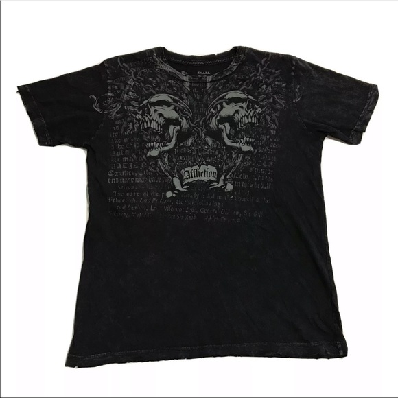 Affliction Other - Affliction Skull Chains Cross Small Live Fast AF31